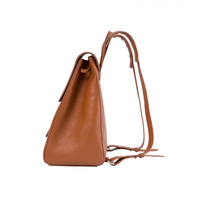 модный натуральный кожаный женский рюкзак 