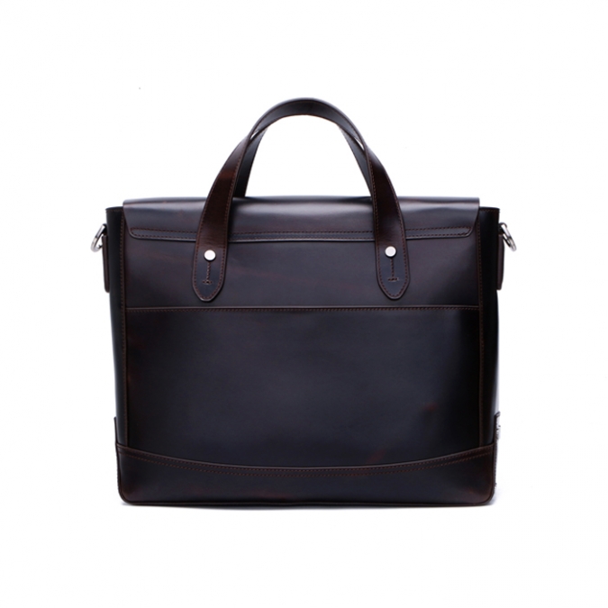 15-дюймовая мужская сумка-портфель из натуральной кожи 