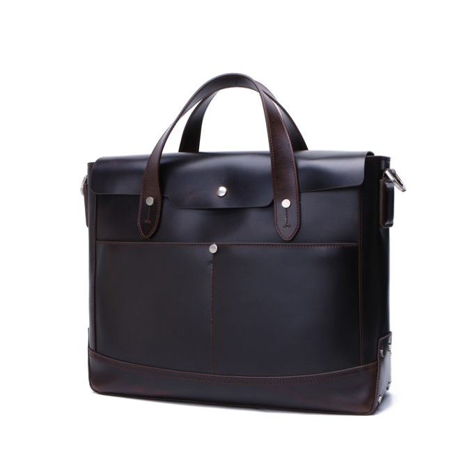 15-дюймовая мужская сумка-портфель из натуральной кожи 