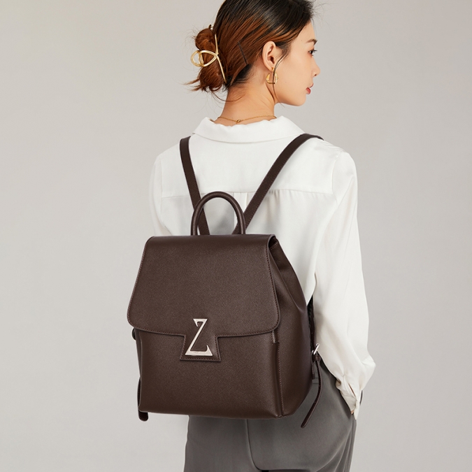 Женский рюкзак из натуральной кожи 2021 года с индивидуальным логотипом 