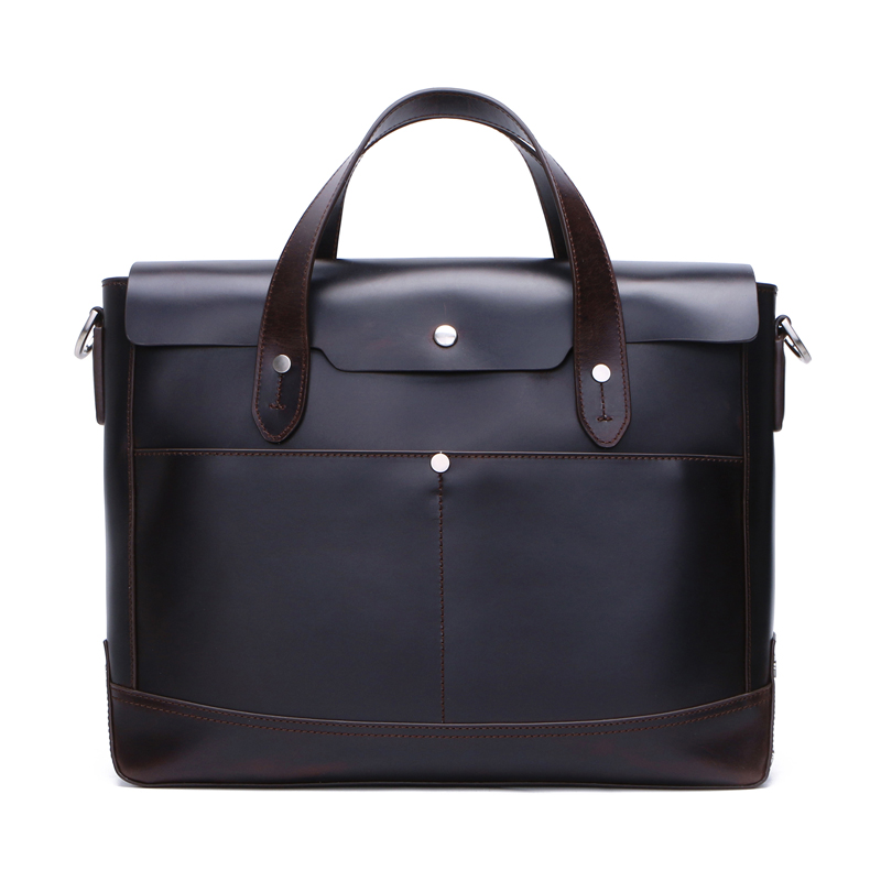 15-дюймовый мужской винтажный кожаный портфель сумка